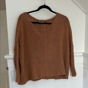 Wooden Ships Brown Oversized  women’s XS Loose Knit Sweater